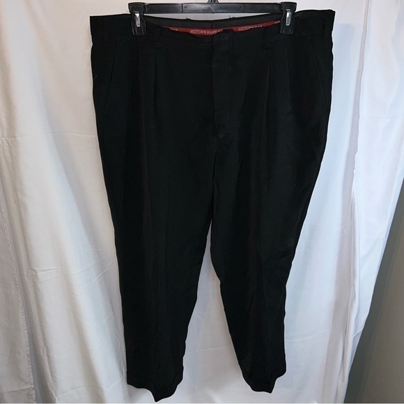 Midtown Man Pants Dress Suit Long Pull On Tuxedo Pleated Straight Leg Trousers - Picture 3 of 9